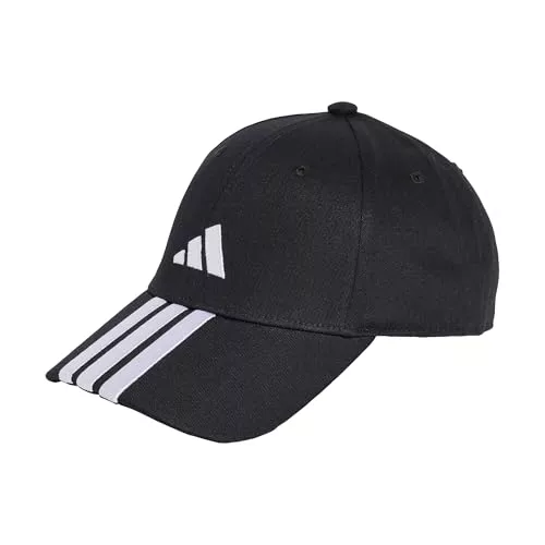 adidas Unisex Adulto Bball 3S New Logo Hat, Black/White, M-L