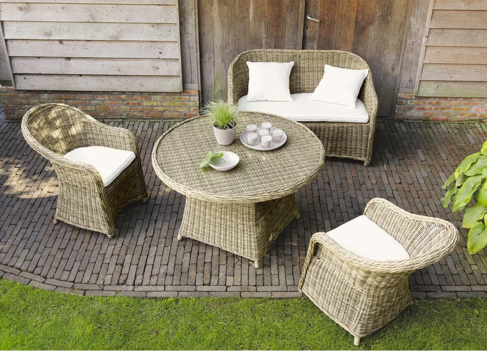 11 mesas de comedor, para jardín y terraza, de distintos materiales y