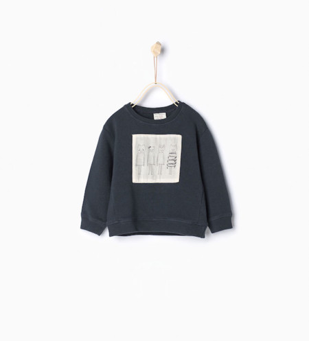 Sudadera Parche Zara Kids