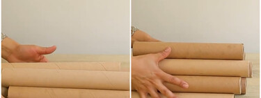 Una mesita para el salón hecha con rollos de papel de cocina: una solución increíble para ahorrar dinero con este DIY