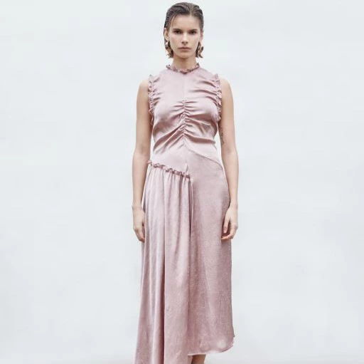 Sfera - Vestido efecto arrugado.