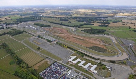 Circuito Donington Park, Reino Unido, imagen aérea