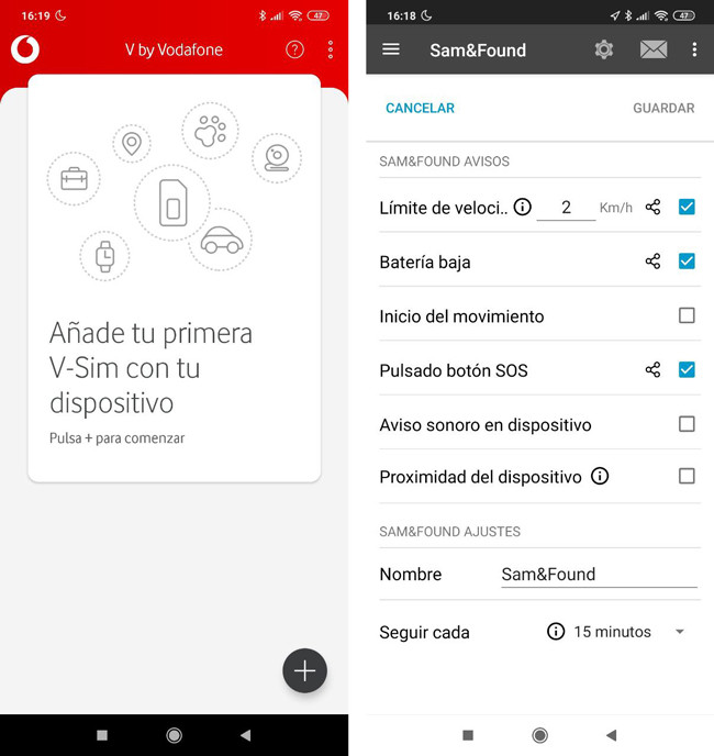 Vodafone VMulti Tracker, análisis el localizador con VSim para que