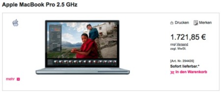 ¿Ha publicado T-Systems el nuevo MacBook Pro por error?