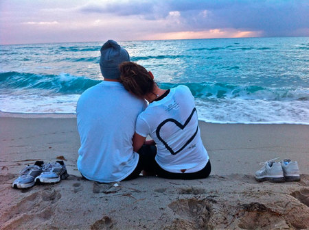 J.Lo y Casper, dos twitteros muy enamorados... y no aptos para diabéticos