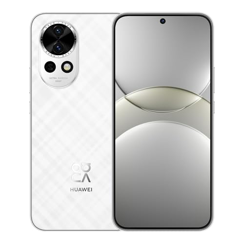 HUAWEI Nova 13, Smartphone, 12 GB+256GB, Pantalla de Borde Plano OLED de 6,7”, Cámara Frontal para Retratos Ultra Gran Angular de 60 MP, AI Best Expression, Supercharge Turbo de 100 W, 5000mAh,Blanco