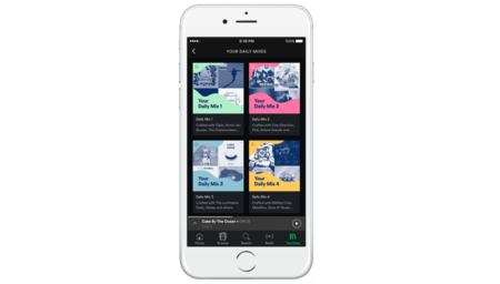 Spotify lanza Daily Mix, una serie de playlists con música "infinita" personalizada