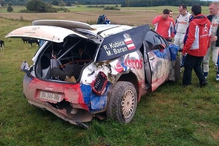 La semana más importante para Robert Kubica comienza con accidente