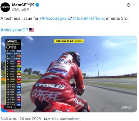 Bagnaia Malasia Motogp 2025