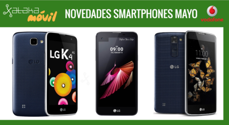 LG X Screen, LG K8 y LG K4, novedades del catálogo de Vodafone en mayo y sus precios