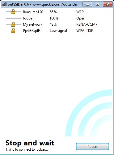 outSSIDer nos ayuda a encontrar redes Wi-Fi abiertas