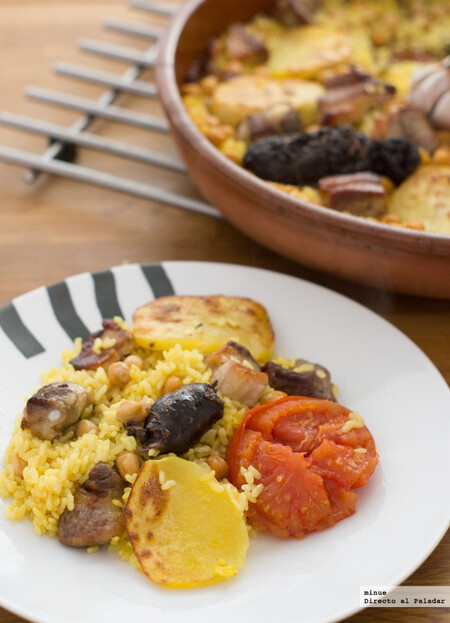Receta tradicional de arroz al horno