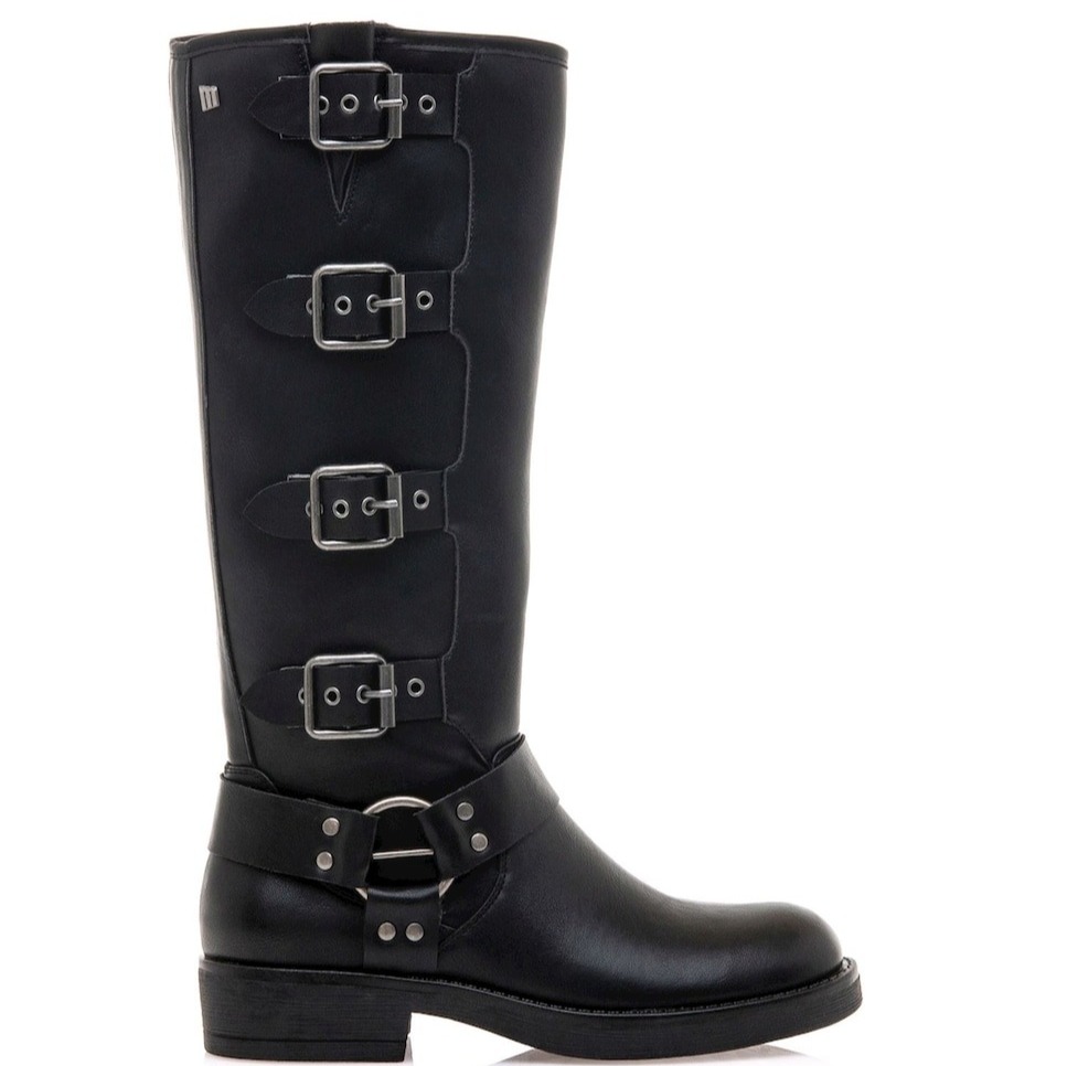 Mustang
Botas altas de mujer estilo motero con hebillas