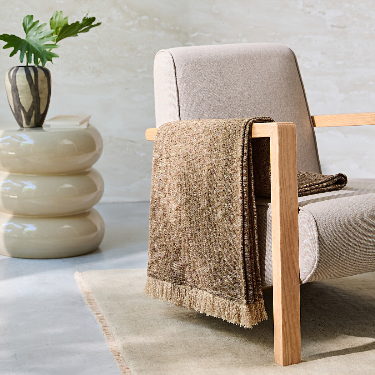 Plaid en algodón y lino, Thalin