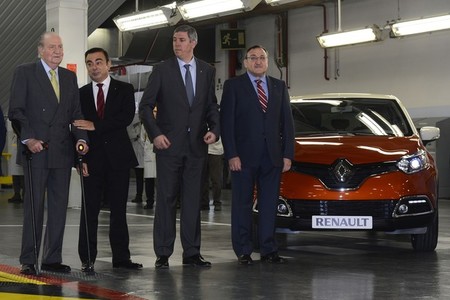 Visita de Juan Carlos I a Renault Valladolid