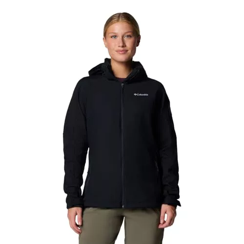 Columbia Cascade Ridge Softshell, Chaqueta De Softshell Cortavientos Mujer, Black, S