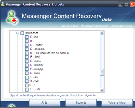 Messenger Content Recovery, haciendo copias de seguridad de tu Messenger