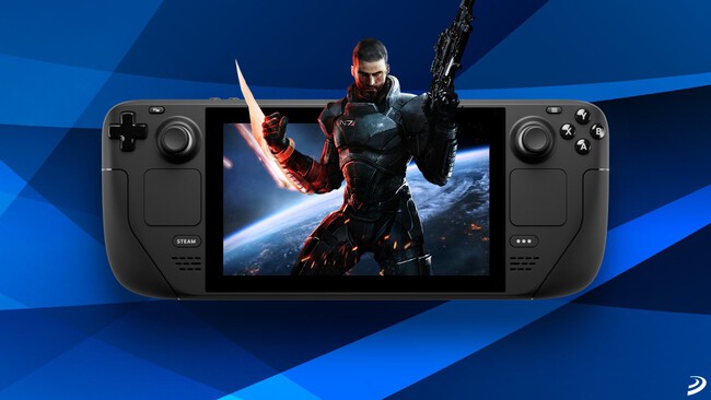 Imagen de Steam Deck con Mass Effect