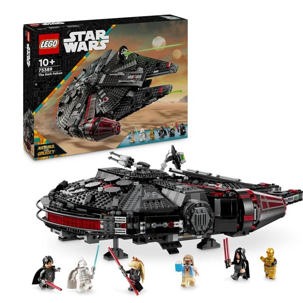 LEGO Star Wars 75389 Halcón Oscuro - Maqueta de Juguete de Nave Estelar para Jugar y Exponer