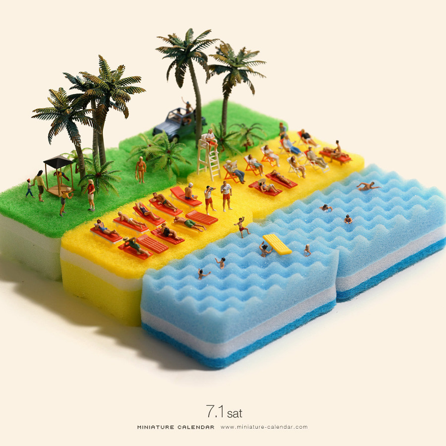 ‘Miniature calendar’, de Tatsuya Tanaka, recreando un fabuloso mundo en