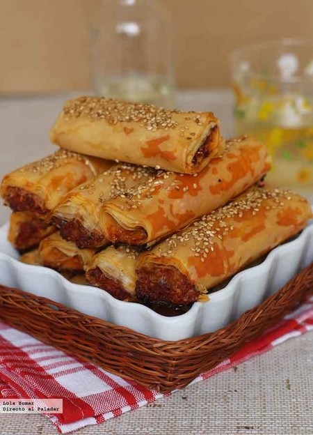 Rollitos de filo y chorizo. Receta