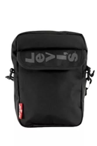 Levi's Mini Crossbody Solid (Red Batwing), Crossbody Hombre, Negro (Regular Black) 242124, Talla única