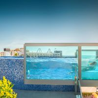 Peñíscola estrena una piscina suspendida en el aire y con paredes de cristal