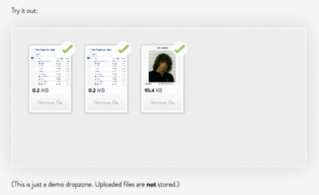 Dropzone.js, un uploader sencillo y elegante
