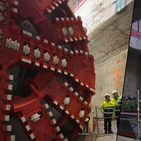 La tuneladora Mayrit ha cruzado bajo el Manzanares y la M-30: así ha llegado once días antes de lo previsto a su primera gran parada 