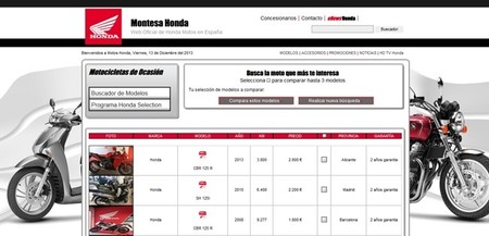 Honda lanza su servicio de motos de ocasión 