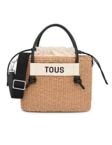 TOUS Capazo Mediano Negro, Para Mujer, Medidas 22 x 29 x 12 cm, Coleción Scoubidou
