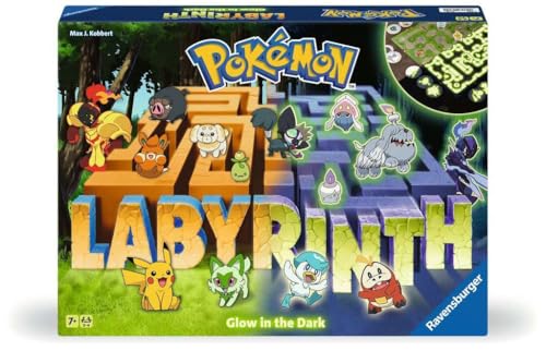 Ravensburger 22705 - Laberinto Pokémon Phosphorescent - Juego de Laberinto Pokémon Brillante