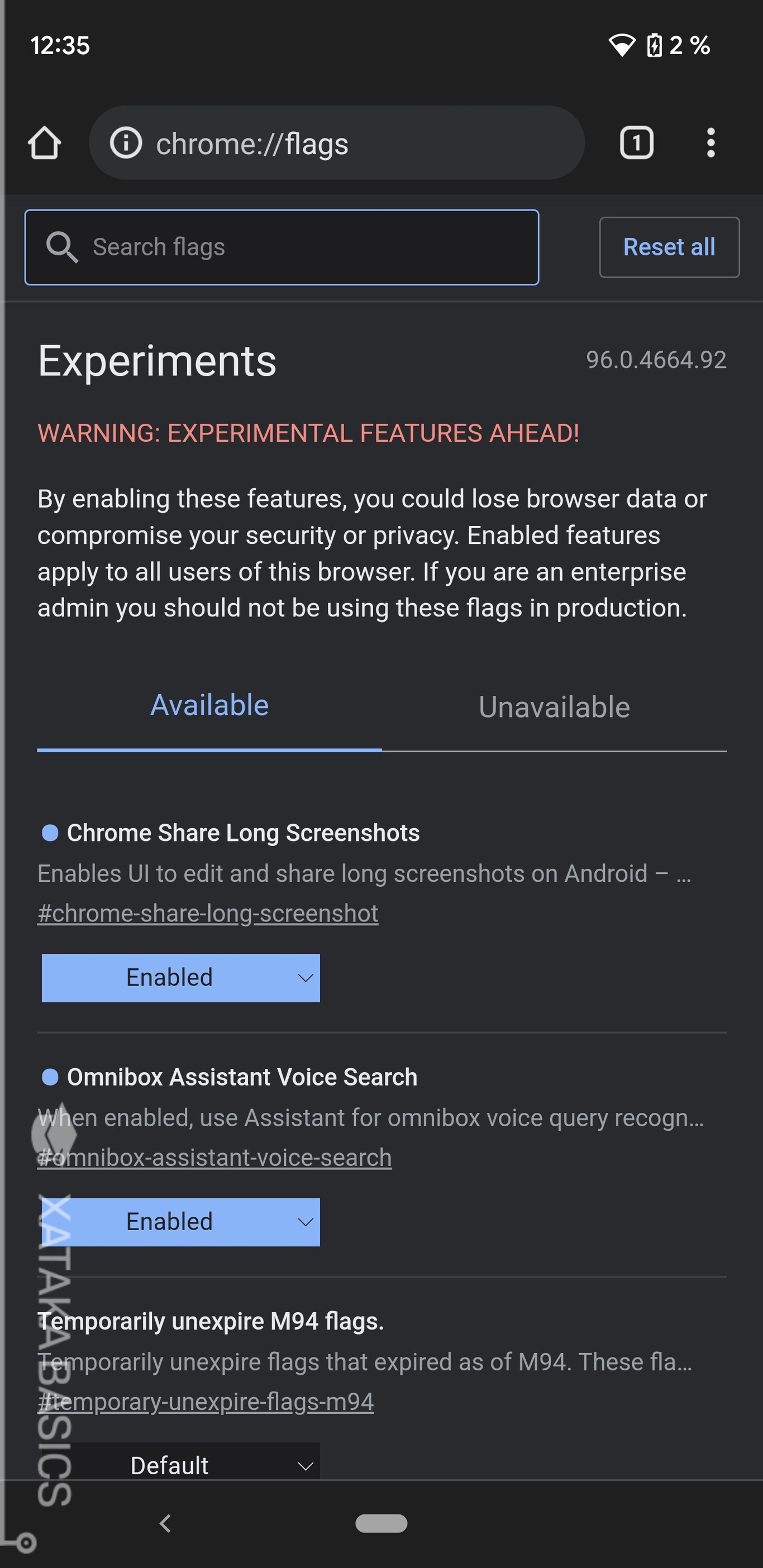 Cómo activar los flags de Chrome en Android e iOS para probar sus
