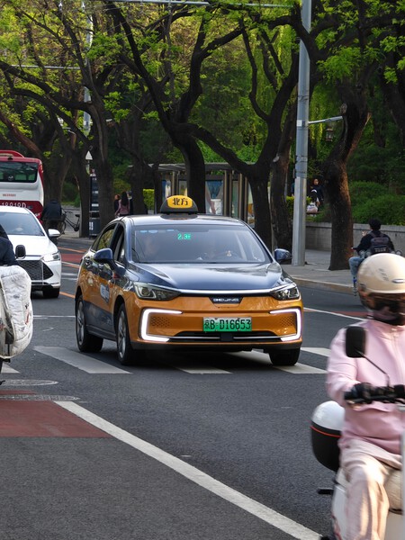 Un taxi de Pekín fabricado por BAIC | Imagen: Xataka