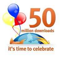 50 millones de razones para usar el Firefox