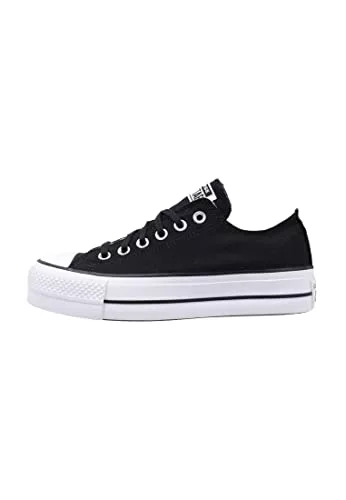 Converse Chuck Taylor All Star Lift Womens Black/White Ox Trainers-UK 6 / EU 39