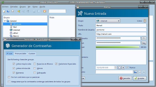 KeepassX, gestor de contraseñas multiplataforma