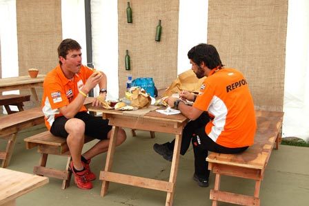 Marc Coma en el comedor