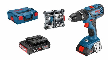 Oferta del día en el set de taladro percutor Bosch Professional GSB 18V: hasta medianoche cuesta 203,99 euros en Amazon