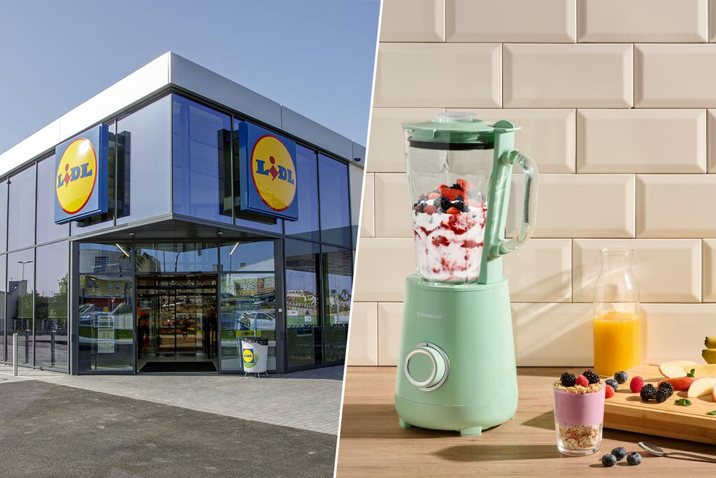 Hoy en Lidl una batidora de vaso color pastel para preparar batidos fresquitos este verano