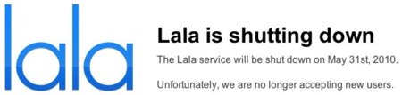 Lala cierra su servicio el 31 de mayo para dar paso a un supuesto nuevo servicio de Apple