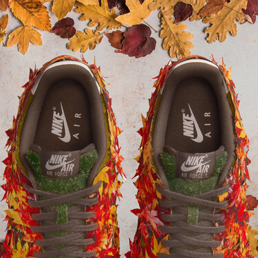 El otoño huele a canela, suena a hojas secas y se camina con las Air Force 1 de Nike que parecen diseñadas por un árbol con mucho flow