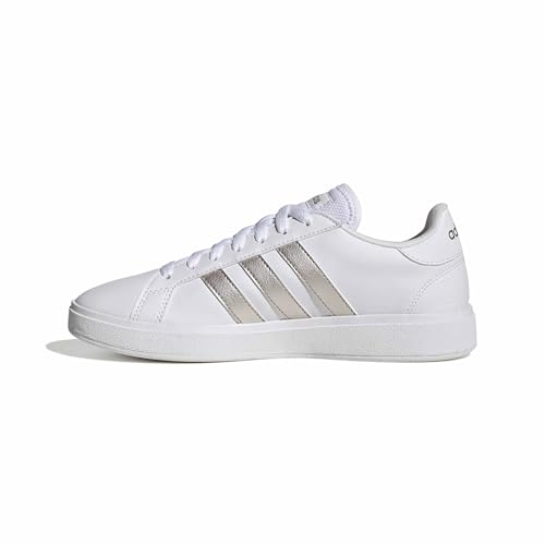 adidas Grand Td Lifestyle Court Casual Shoes, Zapatillas Mujer, Cloud White Platinum Cloud White, 38 EU