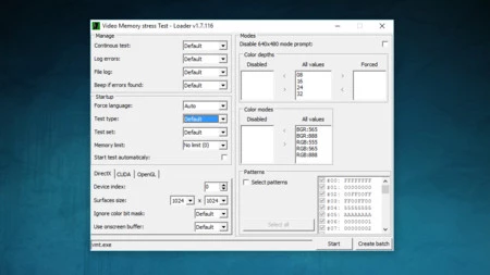 Video Memory Stress Test