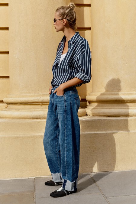 Vaqueros Cuffed Jeans Zara Tendencia Otono 2026 Dobladillo Elegante Comodo