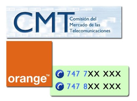 La CMT comienza a asignar números móviles comenzados en 7, la primera es Orange
