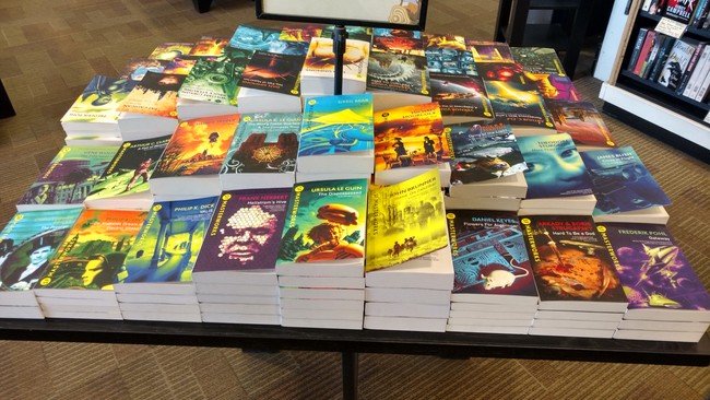 Sf Masterworks Table Display At London Bookshop May 2017