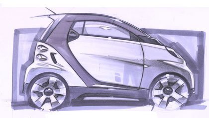 Bocetos del nuevo Smart ForTwo