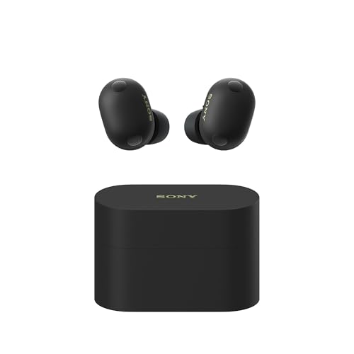 Sony WF-1000XM6 Auriculares inalámbricos con Noise Cancelling, Bluetooth, Auriculares in-Ear, Sonido de Alta resolución, Llamadas nítidas, Ecualizador de 10 Bandas, 24 Horas de batería, IPX4, Negro