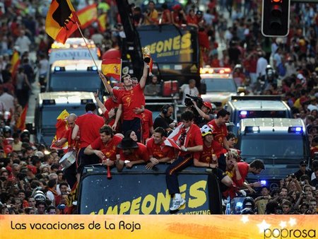 Los jugadores de La Roja se van de vacaciones
